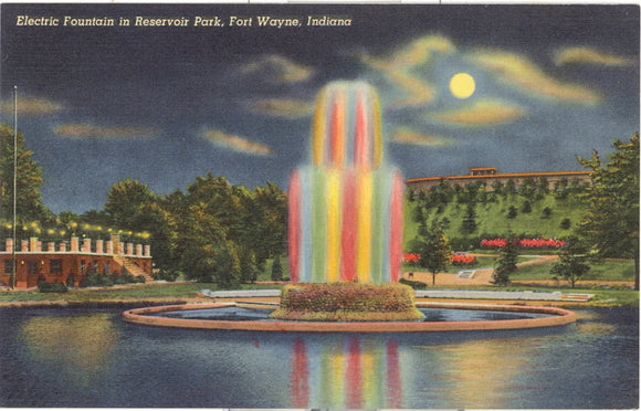 Electric Fountain in Reservoir Park, Fort Wayne, IN - Carey's Emporium