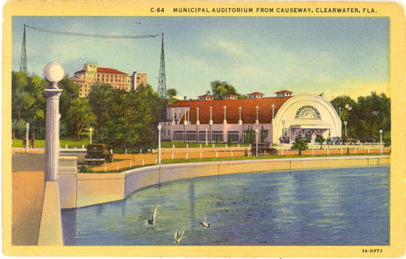 Municipal Auditorium from Causeway, Clearwater, FL - Carey's Emporium