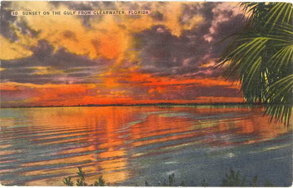 Sunset on the Gulf from Clearwater, FL - Carey's Emporium