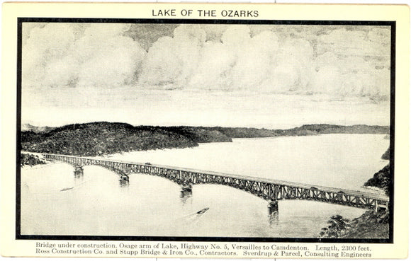 Bridge Under Construction, Lake of the Ozarks, MO - Carey's Emporium