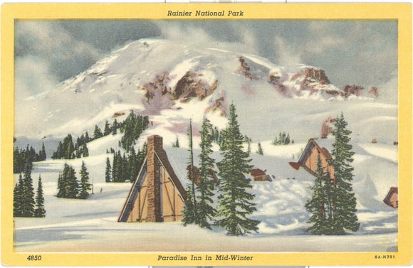 Paradise Inn in Mid-Winter, Rainier National Park - Carey's Emporium