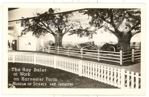 Hay Baler at Work on Harvester Farm, Museum of Science and Industry, Chicago, IL - Carey's Emporium