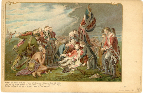 Death of Gen. Wolfe. Plains of Abraham, Quebec, Sept. 13, 1759 - Carey's Emporium