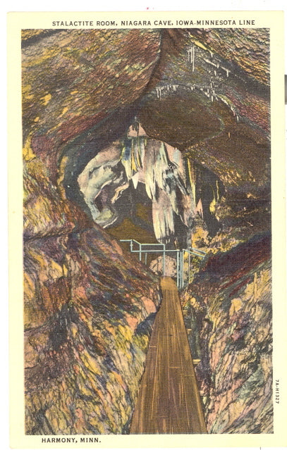 Stalactite Room, Niagara Cave, Iowa-Minnesota Line, Harmony, MN - Carey's Emporium
