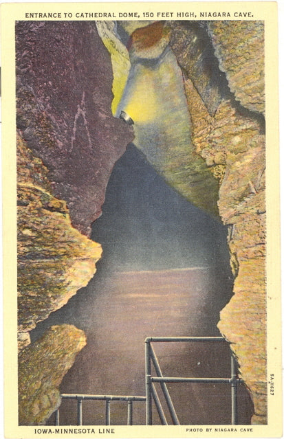 Entrance to Cathedral Dome, Niagara Cave, Iowa-Minnesota Line, Harmony, MN - Carey's Emporium