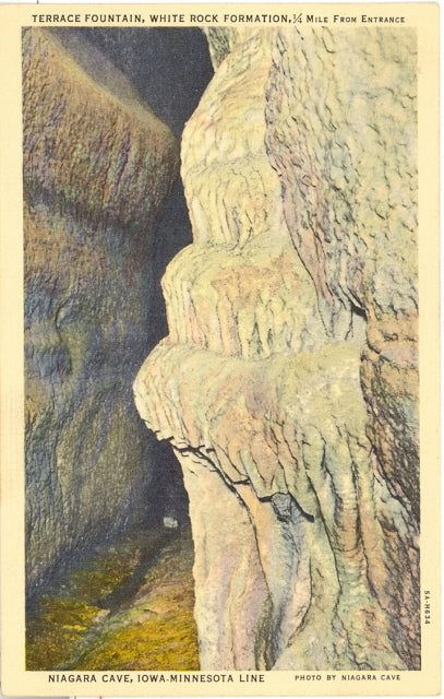 Terrace Fountain, Niagara Cave, Iowa-Minnesota Line, Harmony, MN - Carey's Emporium