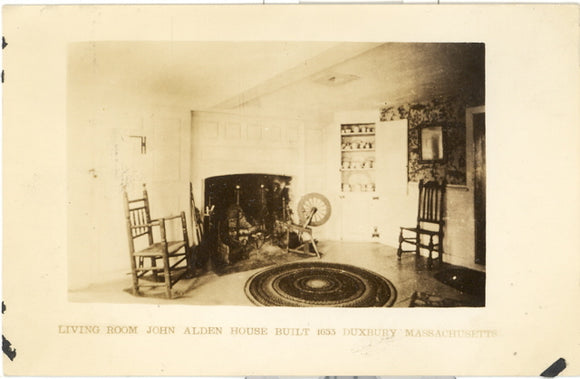 Living Room, John Alden House, Built 1653, Duxbury, MA - Carey's Emporium