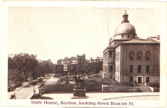 State House, Boston, looking down Beacon St., Boston, MA - Carey's Emporium