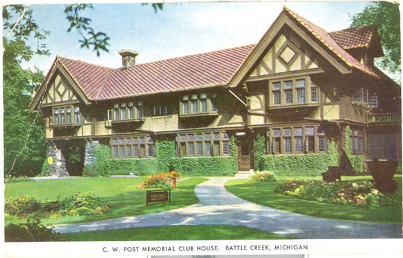 C. W. Post Memorial Club House, Battle Creek, MI - Carey's Emporium