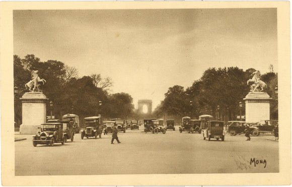 Les Petits Tableaux de Paris, L'Avenue des Champs-Eysees et les Chevaux de Marly - Carey's Emporium