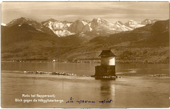 Motiv bei Rapperswil, Blick Gegan die Waggitalerberge, Switzerland - Carey's Emporium