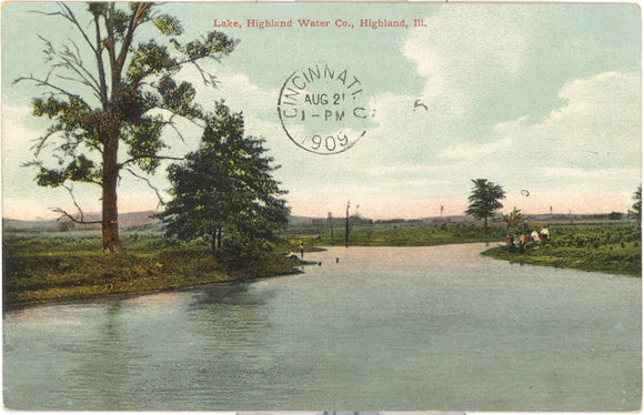 Lake, Highland Water Co., Highland, IL - Carey's Emporium