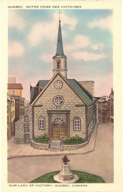 Quebec, Notre Dame des Victoires, Our Lady of Victory, Quebec, Canada - Carey's Emporium