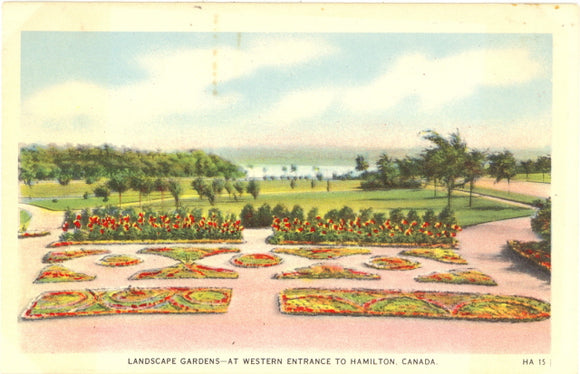 Landscape Gardens at Western Entrance to Hamilton, Canada - Carey's Emporium