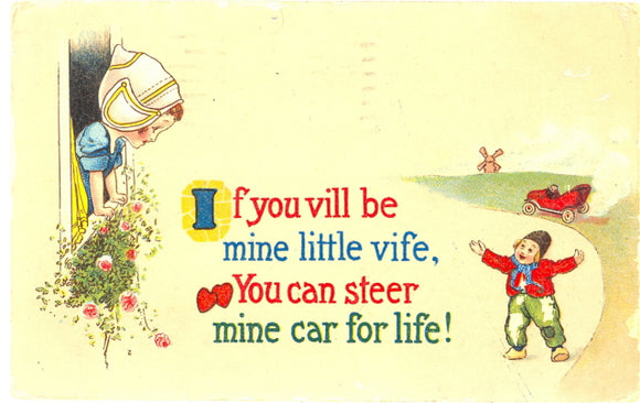 If You Vill Be Mine Little Vife, You Can Steer Mine Car For Life - Carey's Emporium