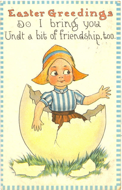 Easter Greetings, Do I Bring You Undt A Bit Of Friendship, Too - Carey's Emporium