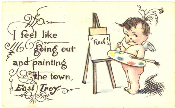 I Feel Like Going Out And Painting East Troy WI Red - Carey's Emporium