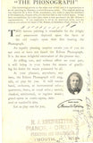 Edison Phonograph, The Ebenreiter Co., Plymouth, WI Advertising - Carey's Emporium
