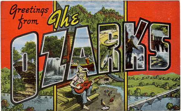 Greetings From The Ozarks Large Letter - Carey's Emporium
