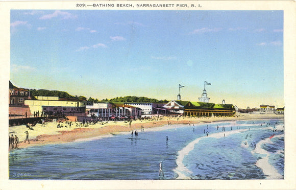 Bathing Beach, Narragansett, RI - Carey's Emporium