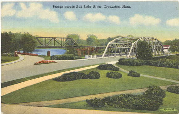 Bridge Across Red Lake River, Crookston, MN - Carey's Emporium