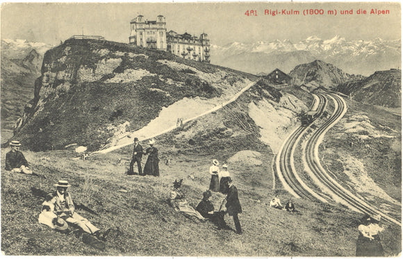 Rigi-Kulm, (1800 m) und die Alpen, Switzerland - Carey's Emporium