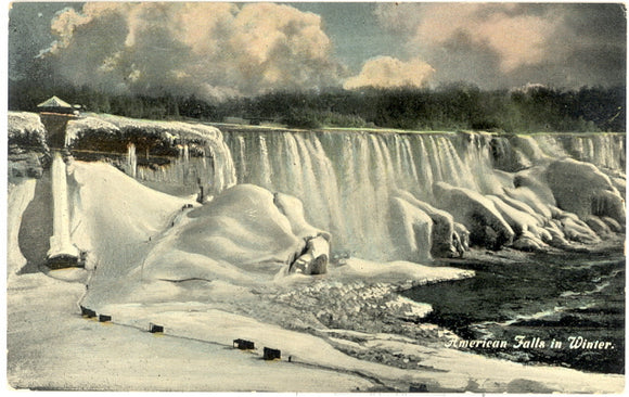 American Falls in Winter, Niagara Falls, NY - Carey's Emporium