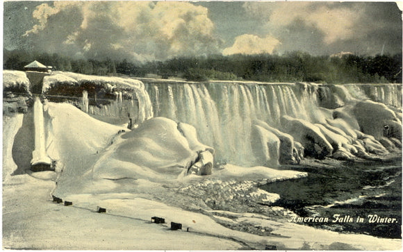 American Falls in Winter, Niagara Falls, NY - Carey's Emporium