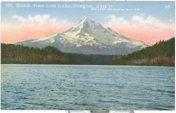 Mt. Hood from Lost Lake, OR - Carey's Emporium