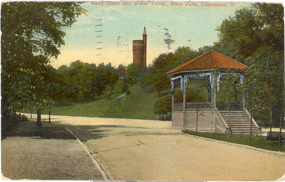 Band Stand and Water Tower, Eden Park, Cincinnati, OH - Carey's Emporium