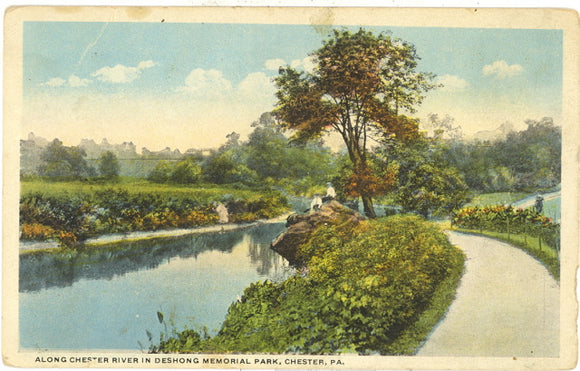 Along Chester River in Deshong Memorial Park, Chester, PA - Carey's Emporium