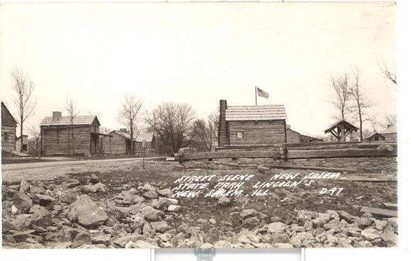 Street Scene, New Salem State Park, Lincolns New Salem, IL - Carey's Emporium