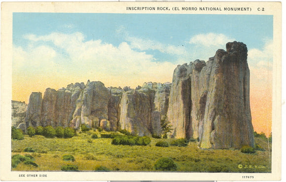 Inscription Rock, El Morro National Monument, NM - Carey's Emporium