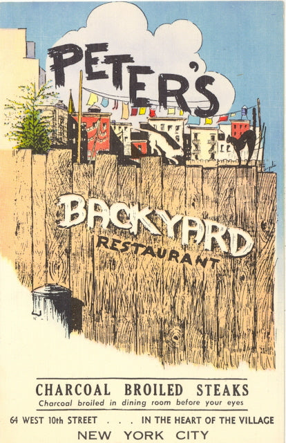 Peter's Backyard Restaurant, New York, NY - Carey's Emporium