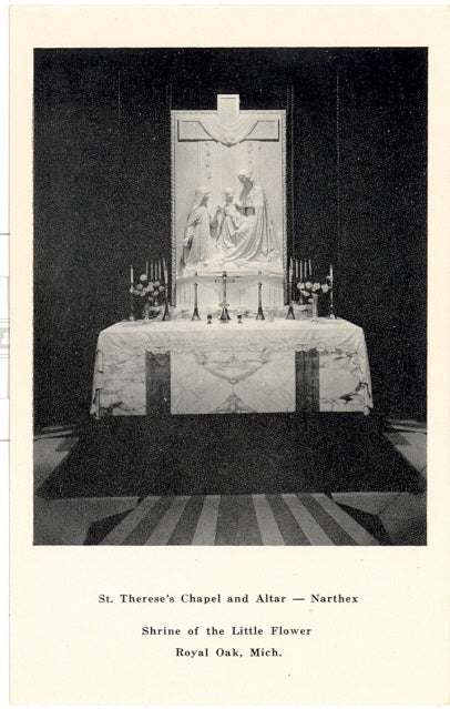 St. Therese's Chapel and Altar, Narthex, Shrine of the Little Flower, Royal Oak, MI - Carey's Emporium