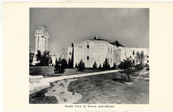 South View of Tower and Shrine, Shrine of the Little Flower, Royal Oak, MI - Carey's Emporium