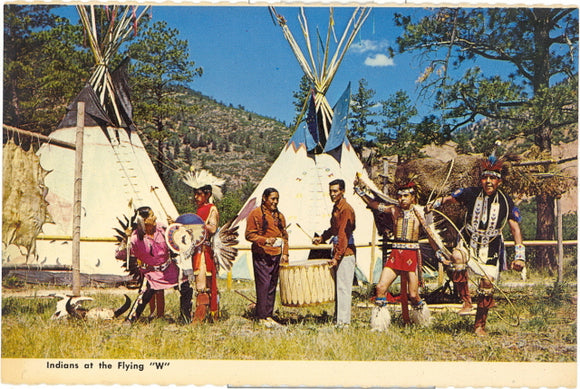 Indians at the Flying W Ranch, Colorado Springs CO - Carey's Emporium