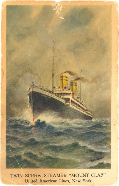 United America Line Twin Screw Steamer Mount Clay - Carey's Emporium