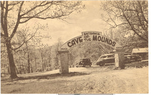 The Oak Grove Parking Area at the Entrance Arch to Cave of the Mounds, Blue Mounds, WI - Carey's Emporium