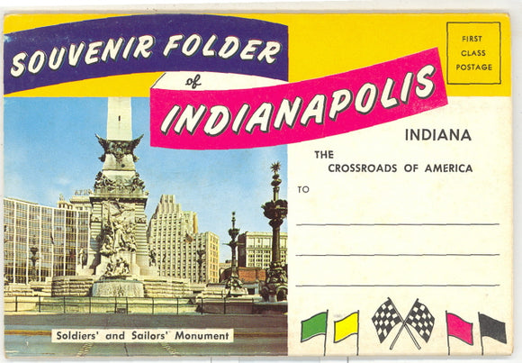 Indianapolis, IN Souvenir Folder - Carey's Emporium