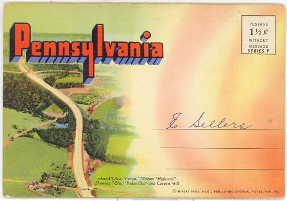 Pennsylvania Souvenir Folder - Carey's Emporium