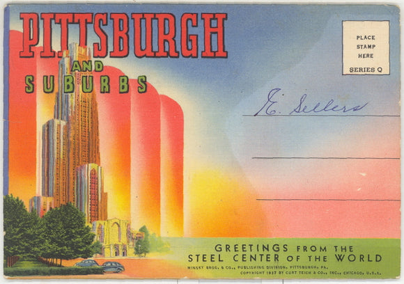 Pittsburgh and Suburbs, Greetings from the Steel Center of the World Souvenir Folder - Carey's Emporium
