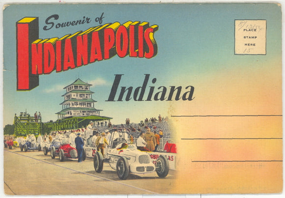 Indianapolis, IN Souvenir Folder - Carey's Emporium