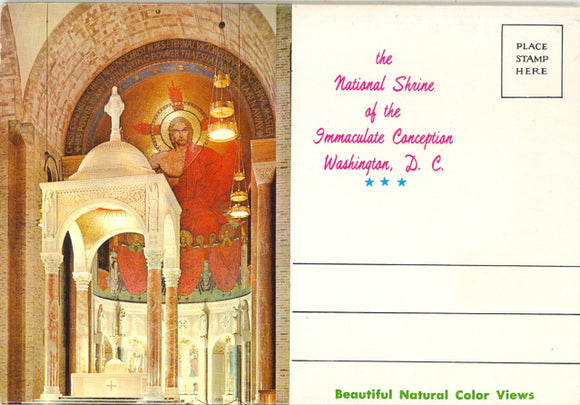 National Shrine of the Immaculate Conception, DC Souvenir Folder - Carey's Emporium