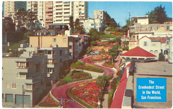 The Crookedest Street in the World, San Francisco, CA - Carey's Emporium