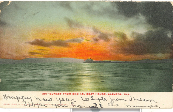 Sunset from Encinal Boat House, Alameda, CA - Carey's Emporium