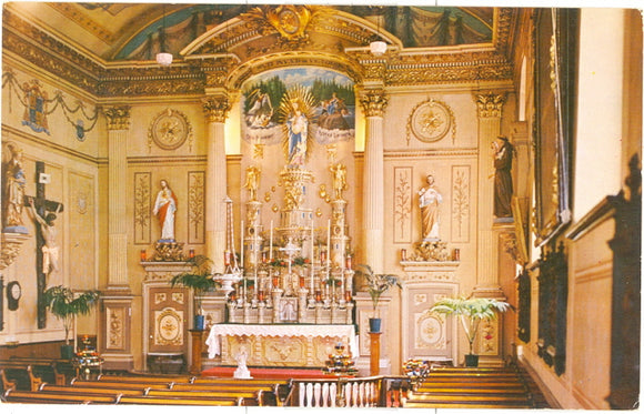 Interior of Notre Dame of Victories Church, Quebec, Canada - Carey's Emporium
