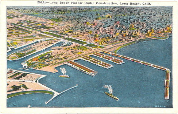 Long Beach Harbor Under Construction, Long Beach, CA - Carey's Emporium