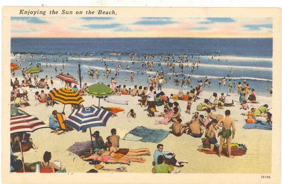 Enjoying the Sun on the Beach, Santa Cruz, CA - Carey's Emporium