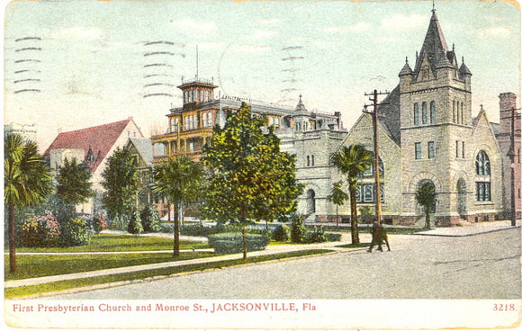 First Presbyterian Church and Monroe St., Jacksonville, FL - Carey's Emporium